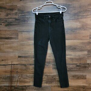 American Eagle Jeans 6 R 360 Next Level Stretch Super Hi Rise Jegging Black